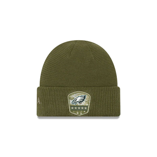 PHILADELPHIA EAGLES SALUTE TO SERVICE CUFF KNIT GREEN/WHITE