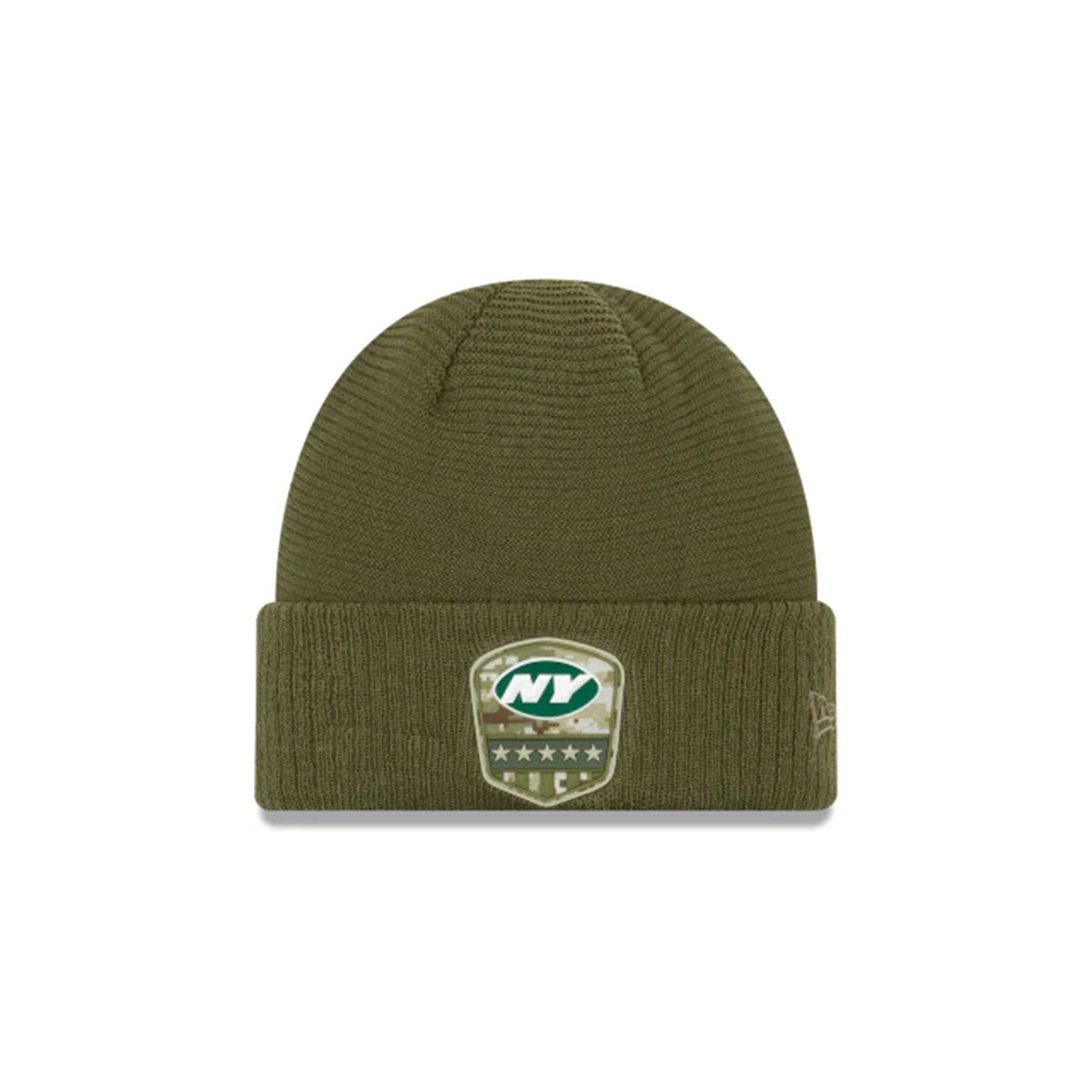 NEW YORK JETS SALUTE TO SERVICE CUFF KNIT GREEN/GREEN