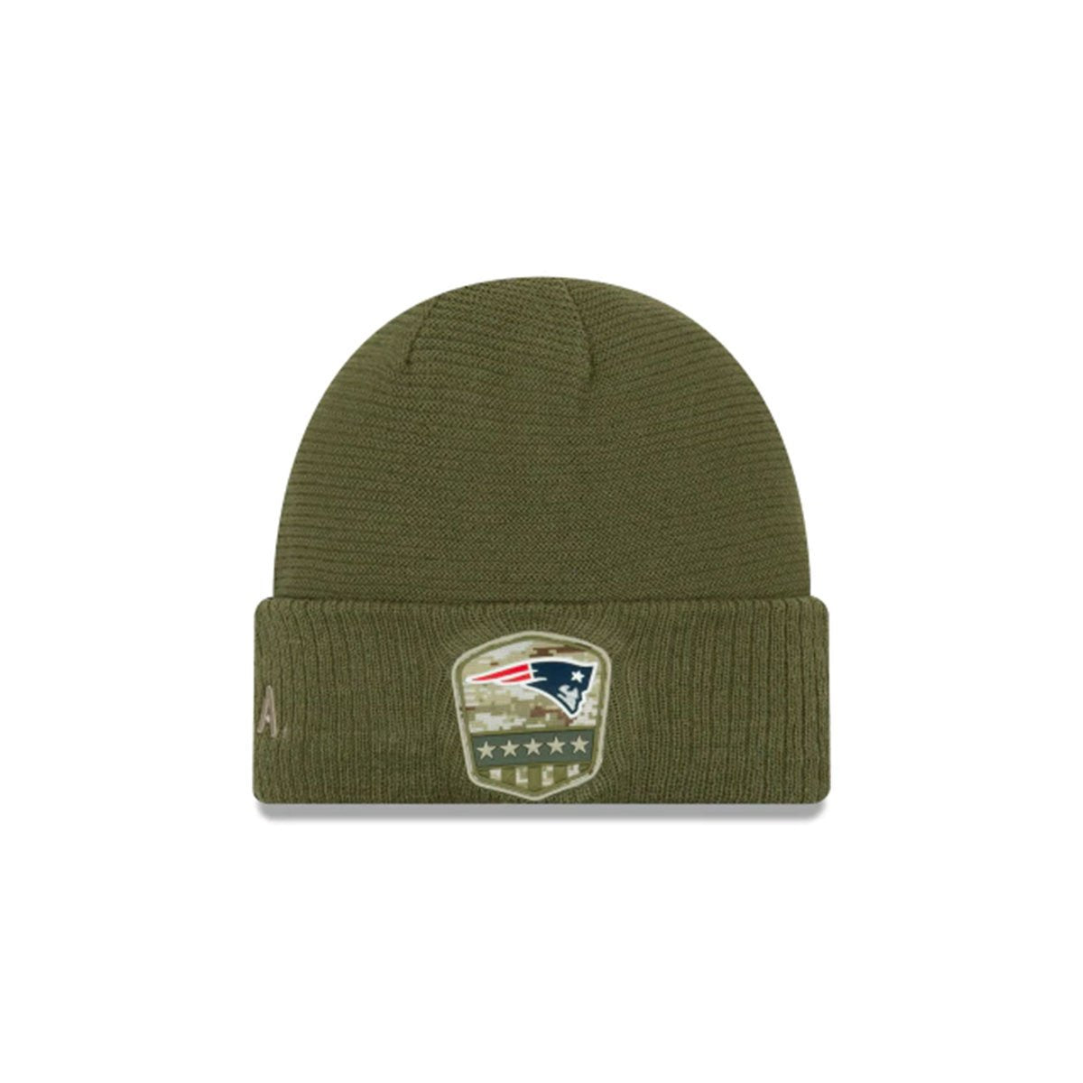 NEW ENGLAND PATRIOTS SALUTE TO SERVICE CUFF KNIT GREEN/BLUE - NFL