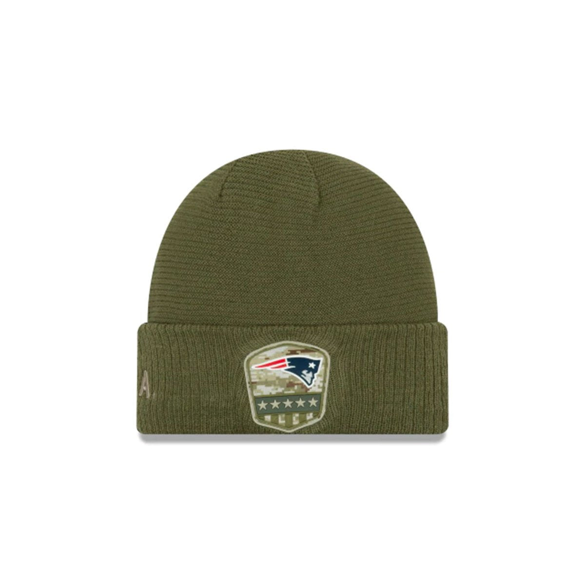NEW ENGLAND PATRIOTS SALUTE TO SERVICE CUFF KNIT GREEN/BLUE