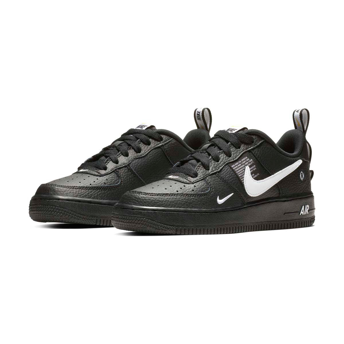  Nike Boy's Air Force 1 Lv8 Utility (Big Kid) Black