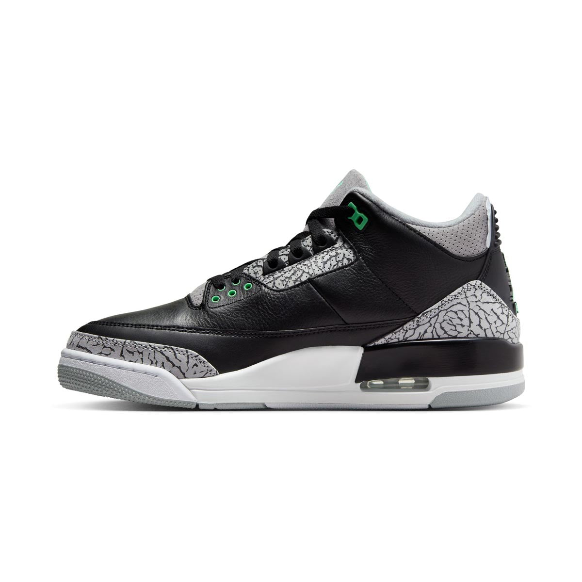 Air Jordan 3 Retro Green Glow Men&#39;s Shoes