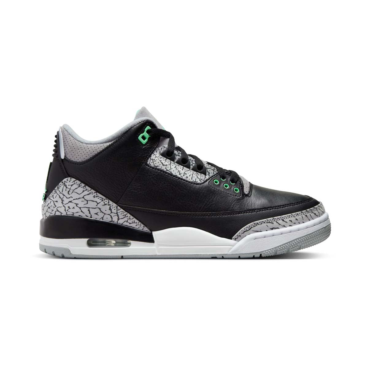 Air Jordan 3 Retro Green Glow Men's Shoes - 