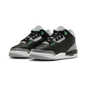 Air Jordan 3 Retro 'Green Glow' Big Kids' Shoes