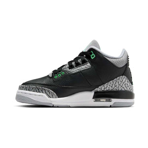 Air Jordan 3 Retro 'Green Glow' Big Kids' Shoes