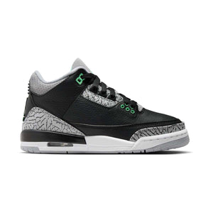 Air Jordan 3 Retro 'Green Glow' Big Kids' Shoes