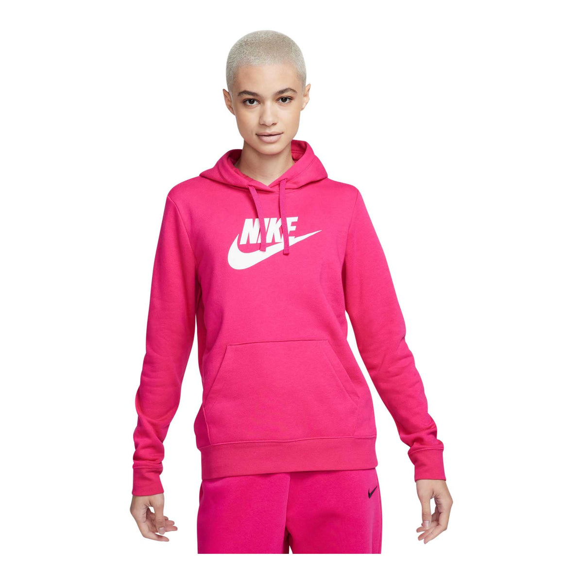 nike huarache 2017 maroon gold pink sneakers Women's Logo Pullover Hoodie