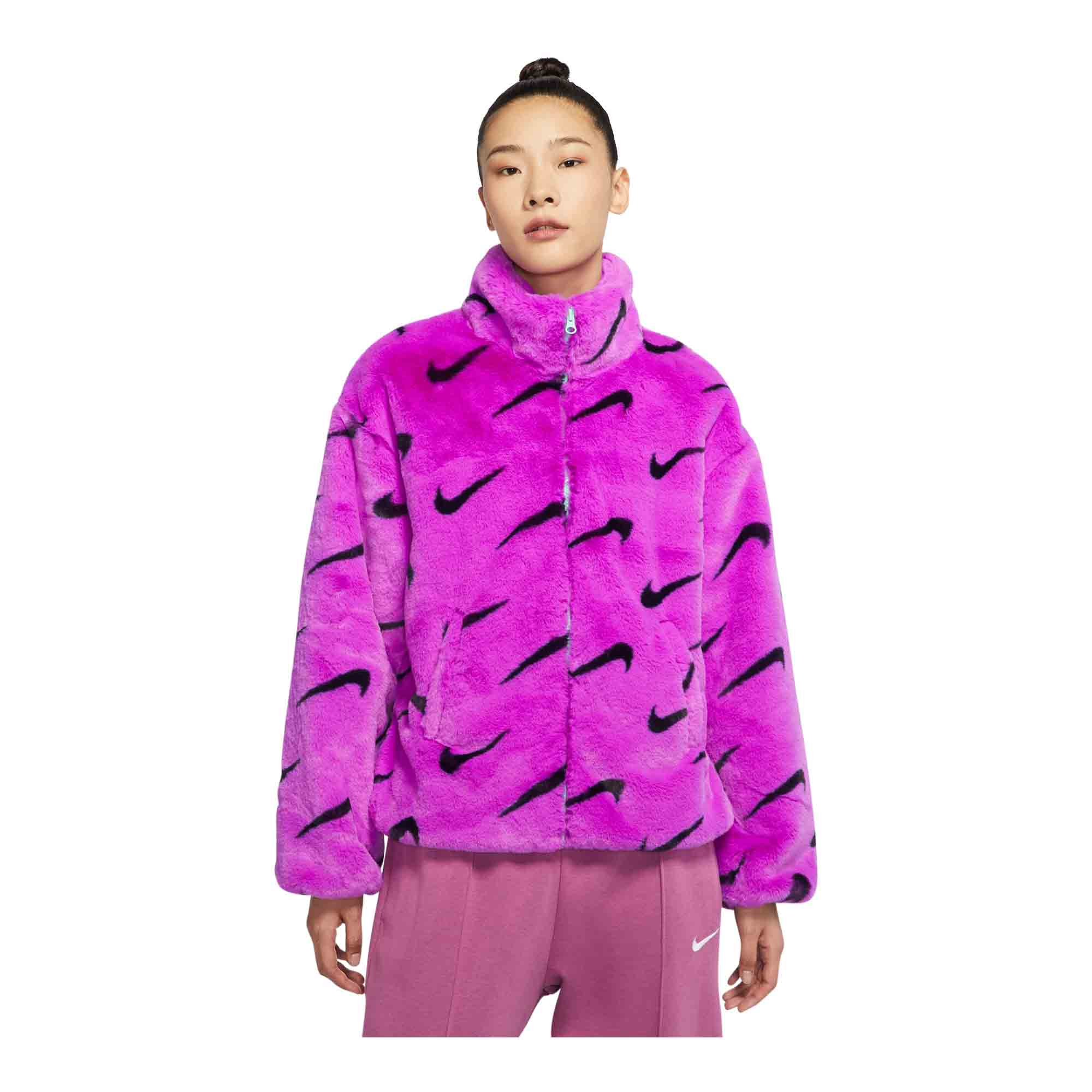 Nike Sportswear Plush Women's Printed Faux Fur Jacket - 