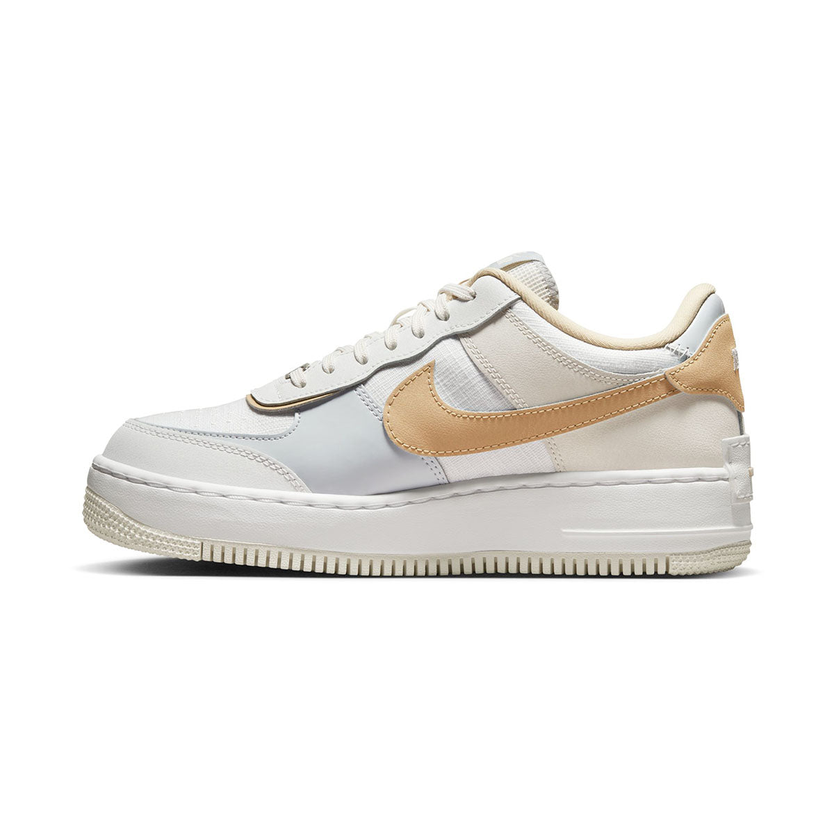 Nike Women's Air Force 1 Shadow Shoes in White, Size: 6 | FQ8885-100
