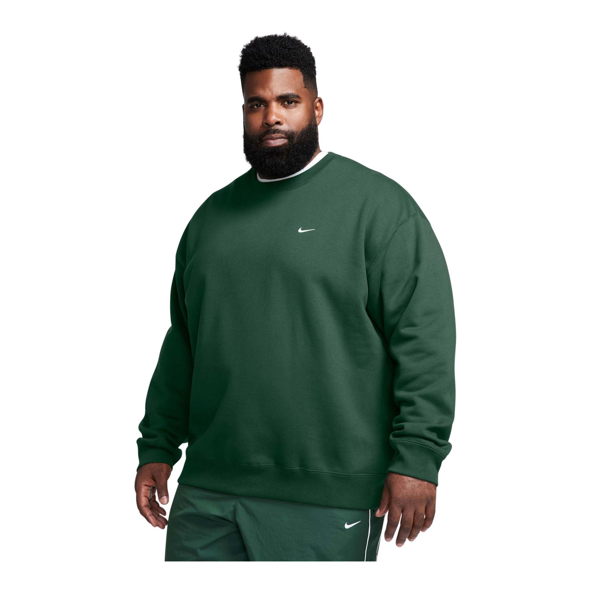 Nike Solo Swoosh Men's Fleece Crew - Men's Streetwear Outfits and hoodies