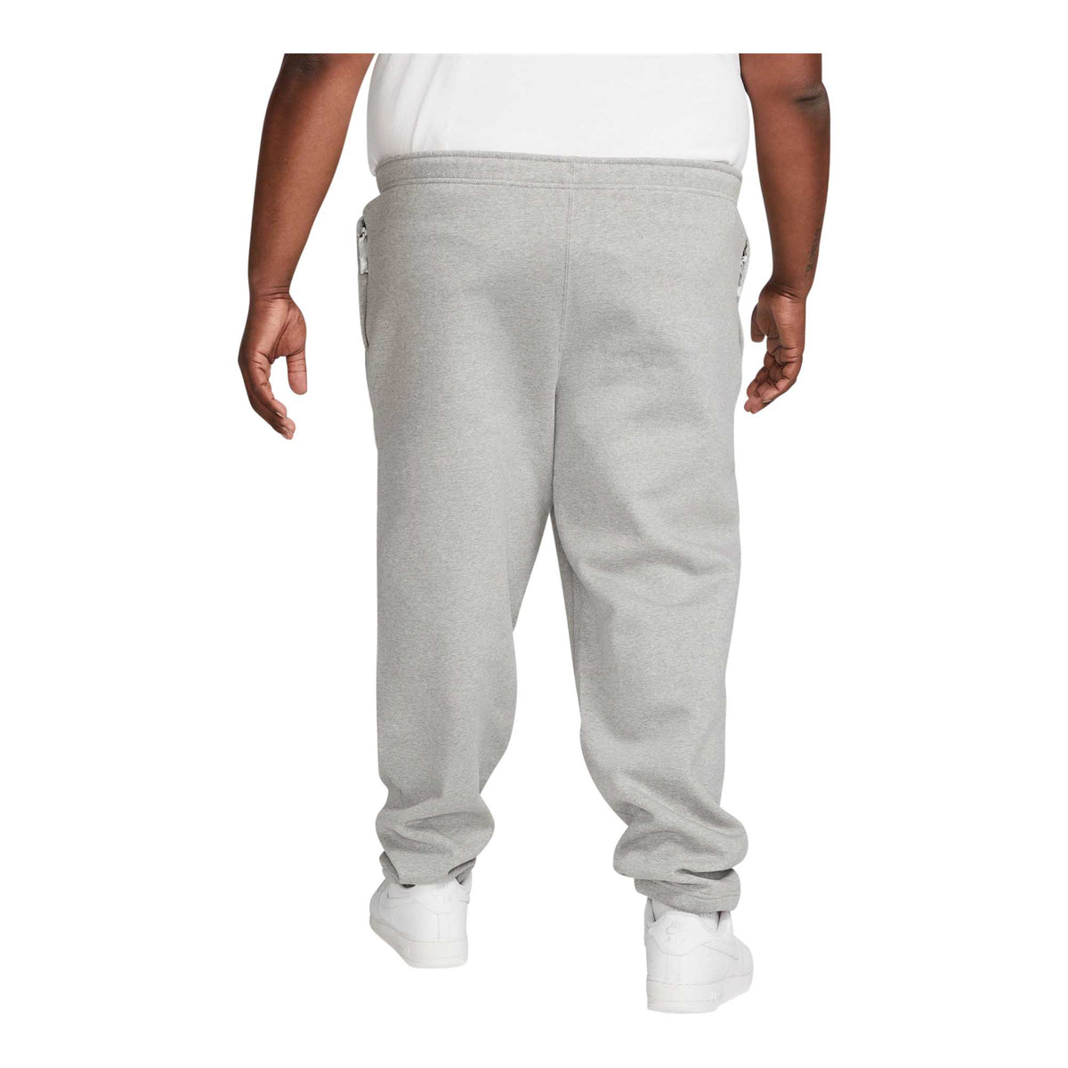 $100 Men's L Nike Solo Swoosh Fleece Sweatpants Pants Zip Pockets Jogger  DX1364
