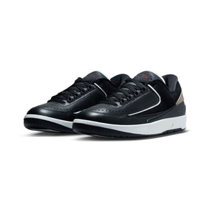 Air Jordan 2 Retro Low Black/Varsity Red Women's Shoes