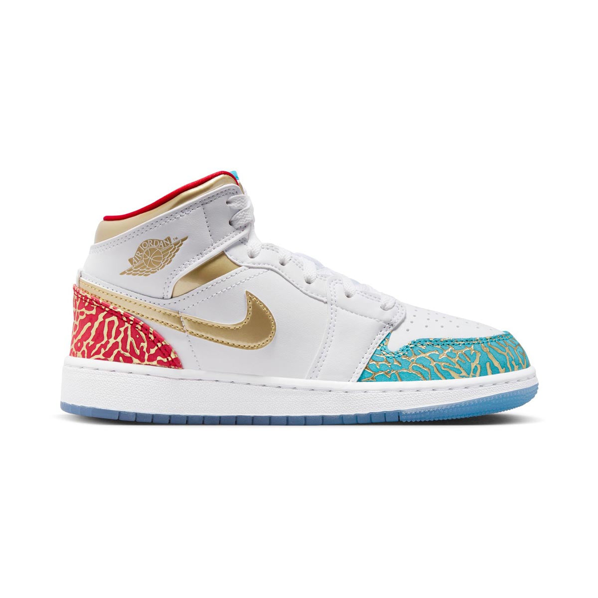 Air Jordan 1 Mid Sneaker School Big Kids' Shoes - 