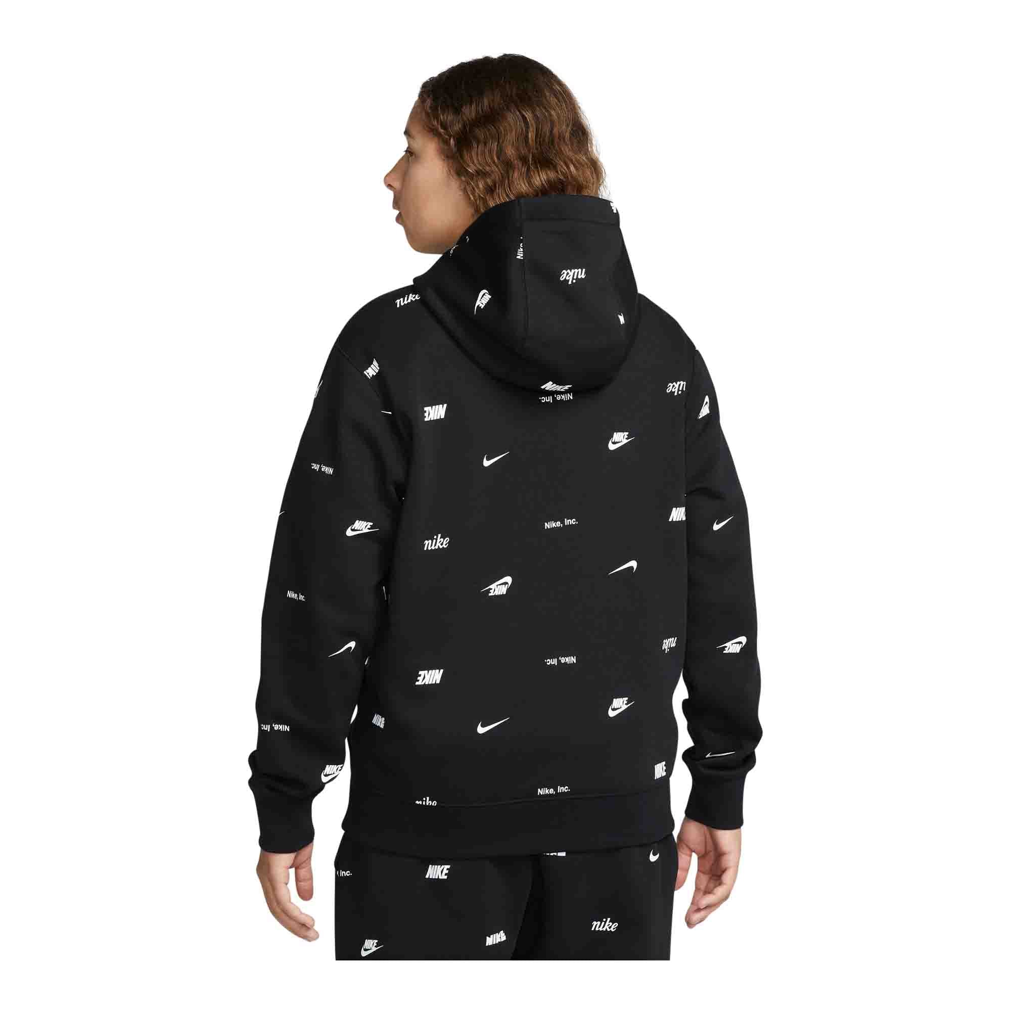Shop Nike Club Fleece Men's Allover Print Pullover Hoodie