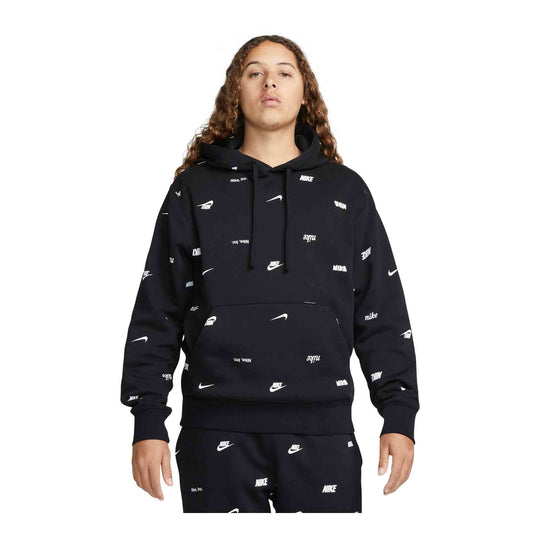 Nike Club Fleece Men's Allover Print Pullover Hoodie
