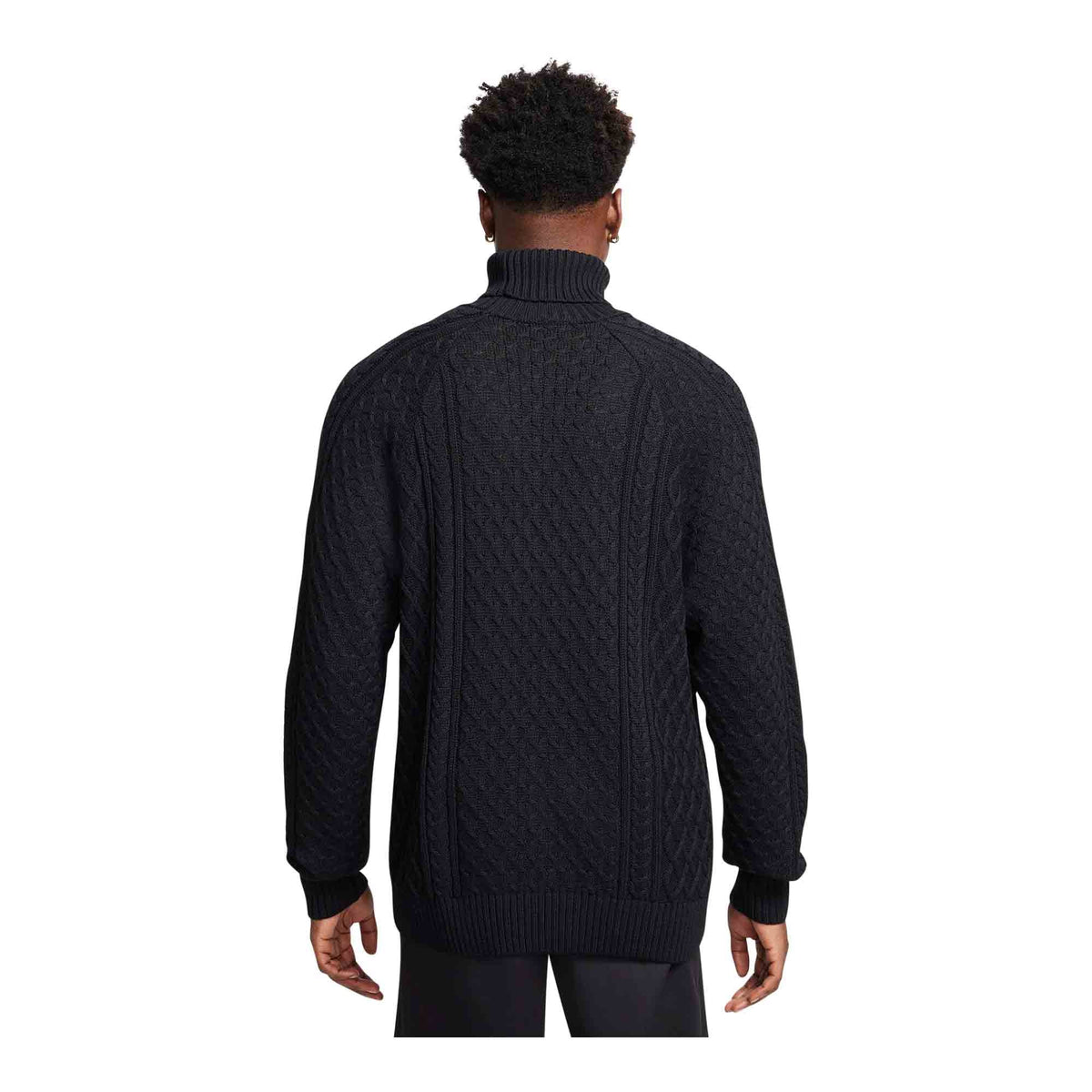 Nike Life Men&#39;s Cable Knit Turtleneck Sweater
