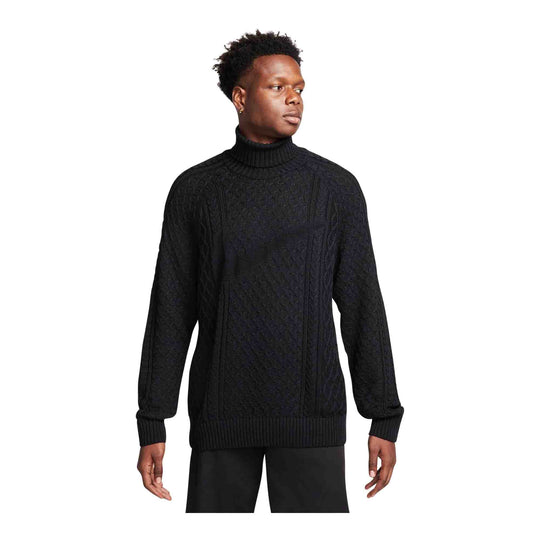 Nike Life Men's Cable Knit Turtleneck Sweater