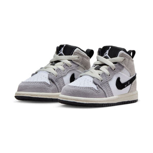 Jordan 1 Mid SE 'Craft White Cement Grey Black' Baby/Toddler Shoes