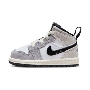 Jordan 1 Mid SE 'Craft White Cement Grey Black' Baby/Toddler Shoes