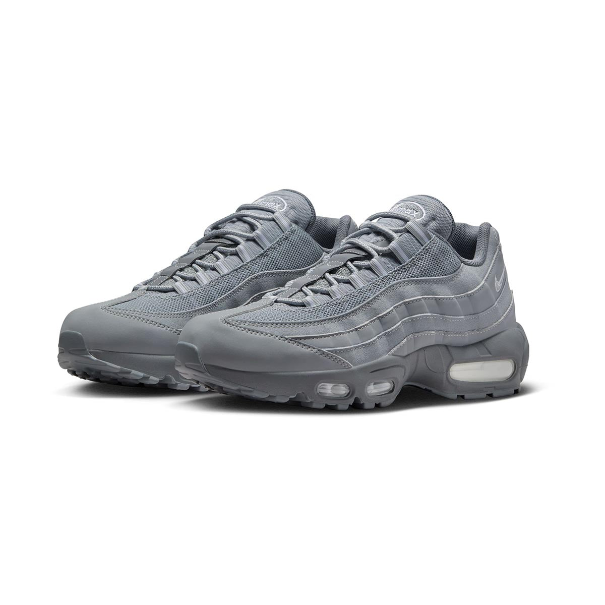 Nike Men's Air Max 95 Casual Shoes in Grey/Wolf Grey Size 8.0 | Nylon