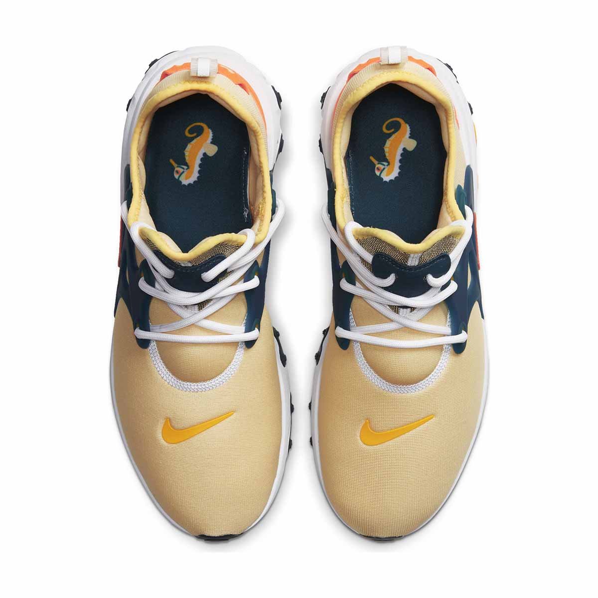 nike presto react yellow olive