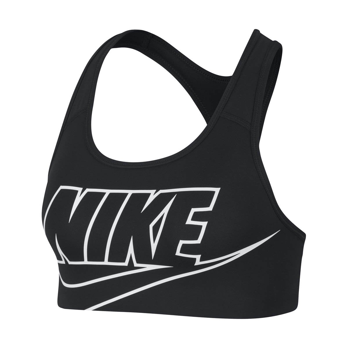 Nike Dri-FIT Swoosh Women's Medium-Support Non-Padded Logo Sports Bra - 