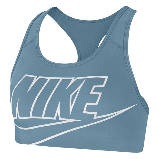 Nike Dri-FIT Swoosh Women's Medium-Support Non-Padded Logo Sports Bra