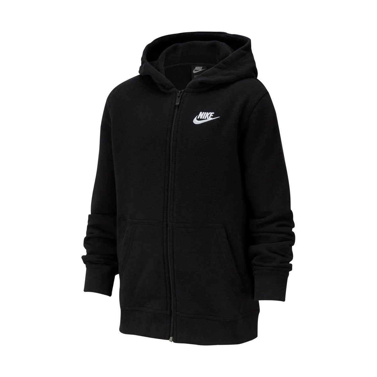 Nike Sportswear Club 'Black' Big Kids' Full-Zip Hoodie - 