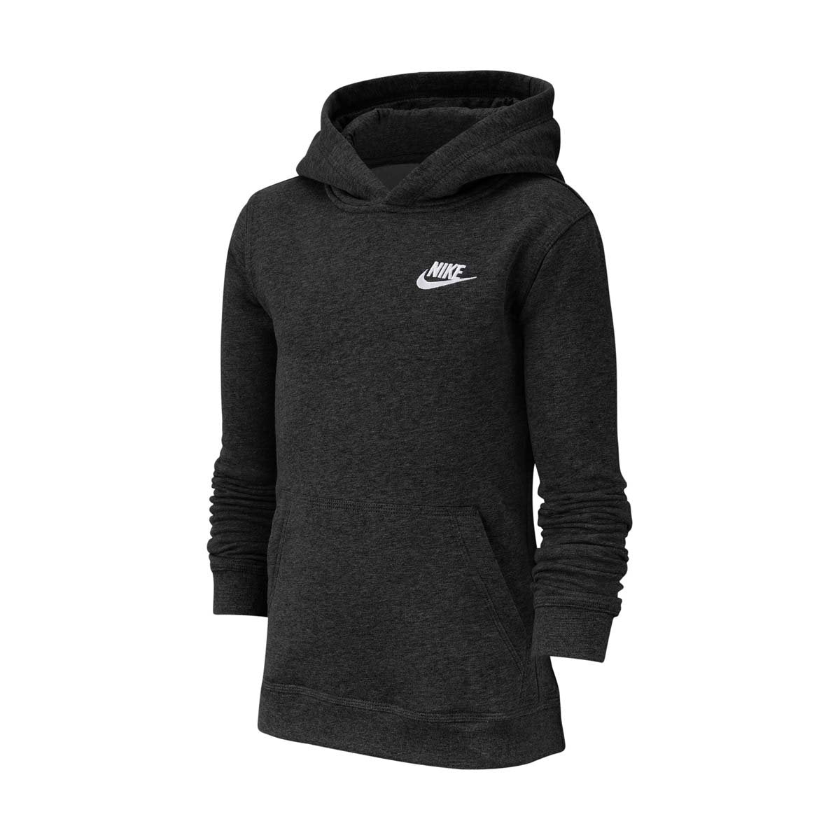 Nike Sportswear Club Black Big Kids' Pullover Hoodie - KIDS CLOTHING