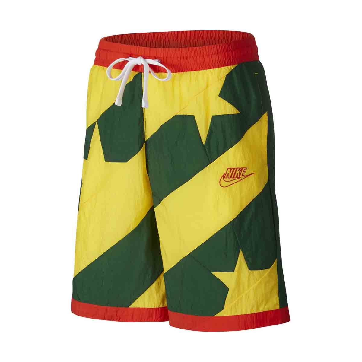 Green red clearance yellow nike shorts