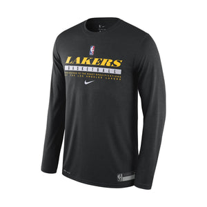 Los Angeles Lakers Practice Men's Nike Dri-FIT NBA Long-Sleeve T-Shirt