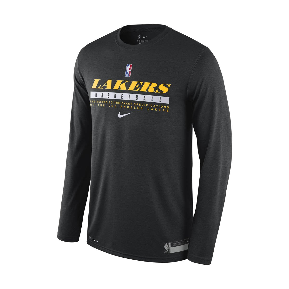 Los Angeles Lakers Practice Men&#39;s Nike Dri-FIT NBA Long-Sleeve T-Shirt