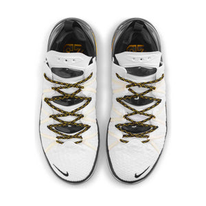 Men's LeBron 18 White/Black/Gold Basketball Shoe