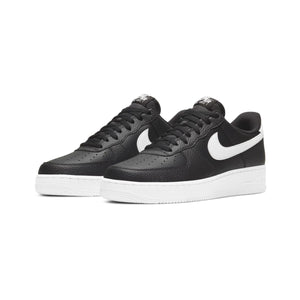 Nike Air Force 1 '07 'Black White Pebbled Leather' Men's Shoes