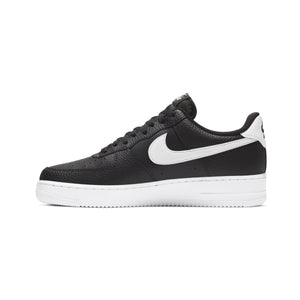 Nike Air Force 1 '07 'Black White Pebbled Leather' Men's Shoes