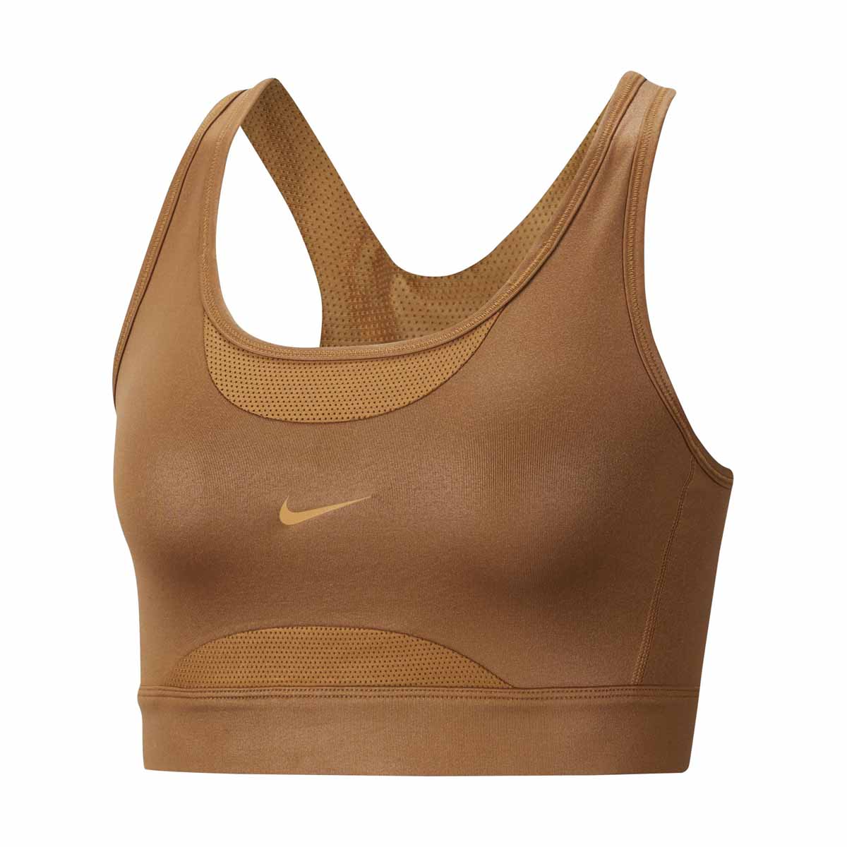 Nike Swoosh Women&#39;s Medium-Support 1-Piece Pad Shine Sports Bra