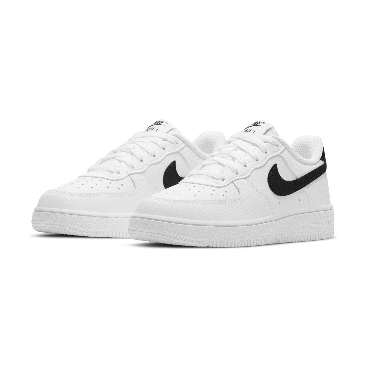 Nike Air Force 1 Kids' Shoes White/Black / 5.5