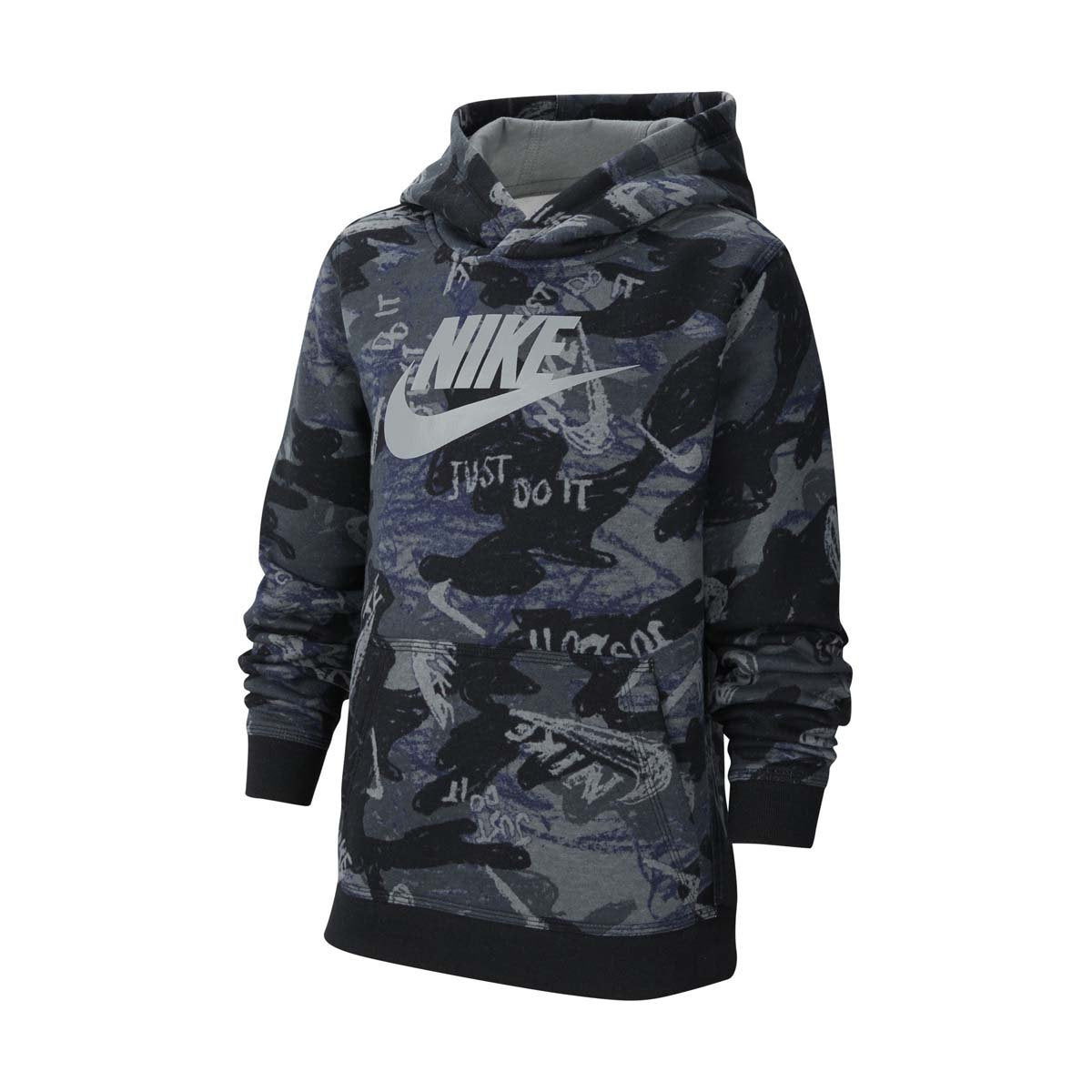 Nike Sportswear Club Fleece Big Kids' (Boys') Printed Pullover Hoodie - Jackets and Outerwear