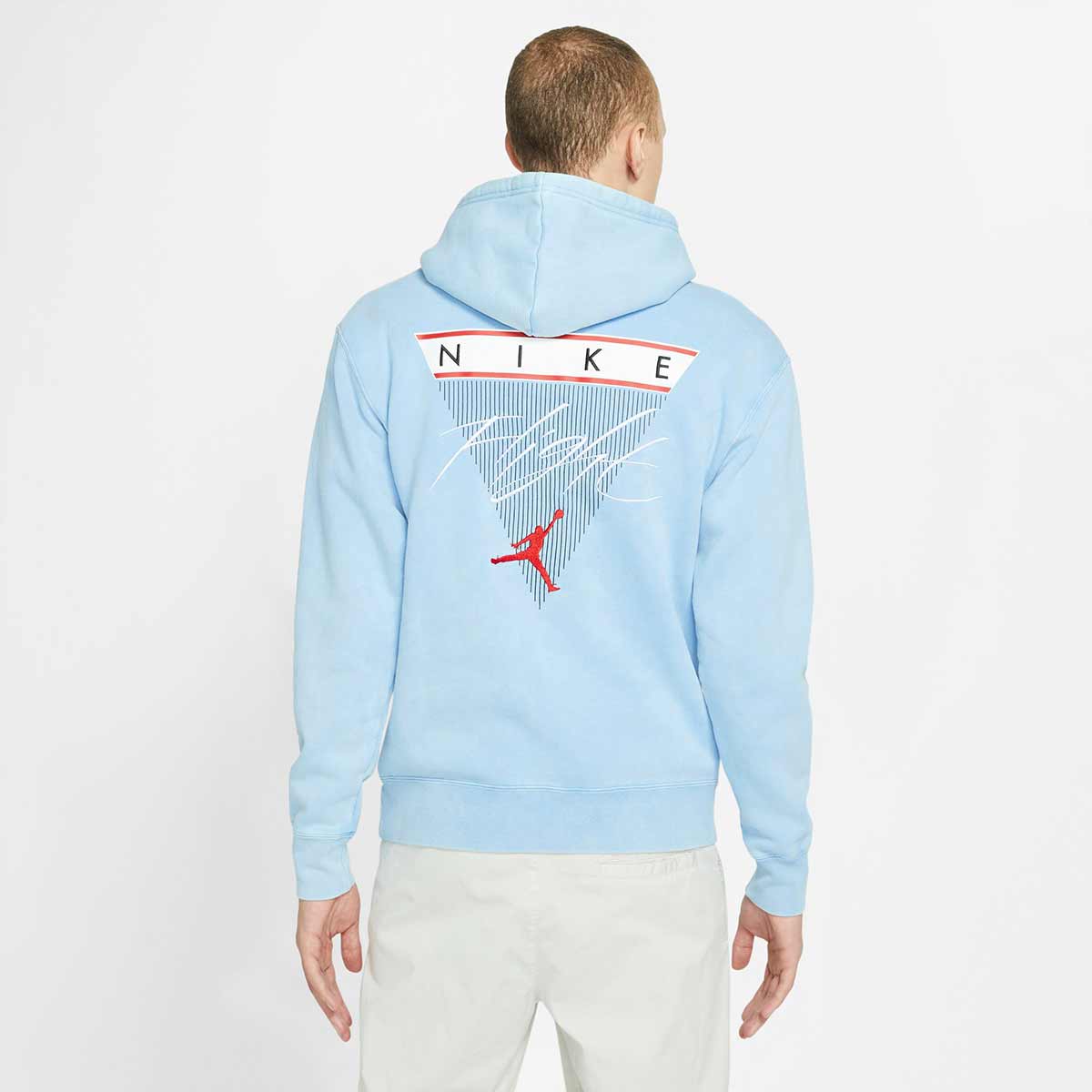 flight fleece hoodie blue
