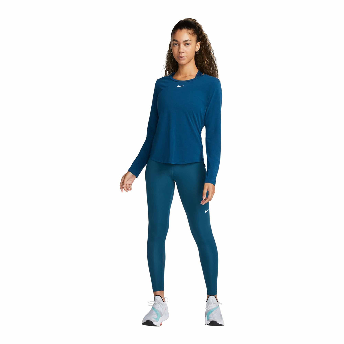 Nike Pro Women's Dri Fit Mid Rise Tight Mesh-Paneled Leggings CZ977