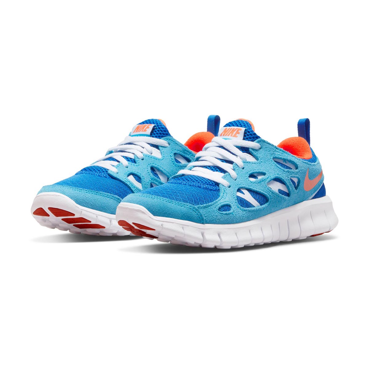Nike free run 2 kids blue Clearance