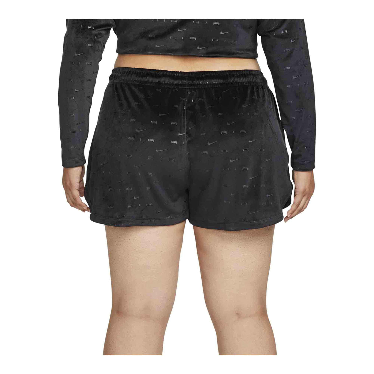Nike Air Women&#39;s Velour Mid-Rise Shorts