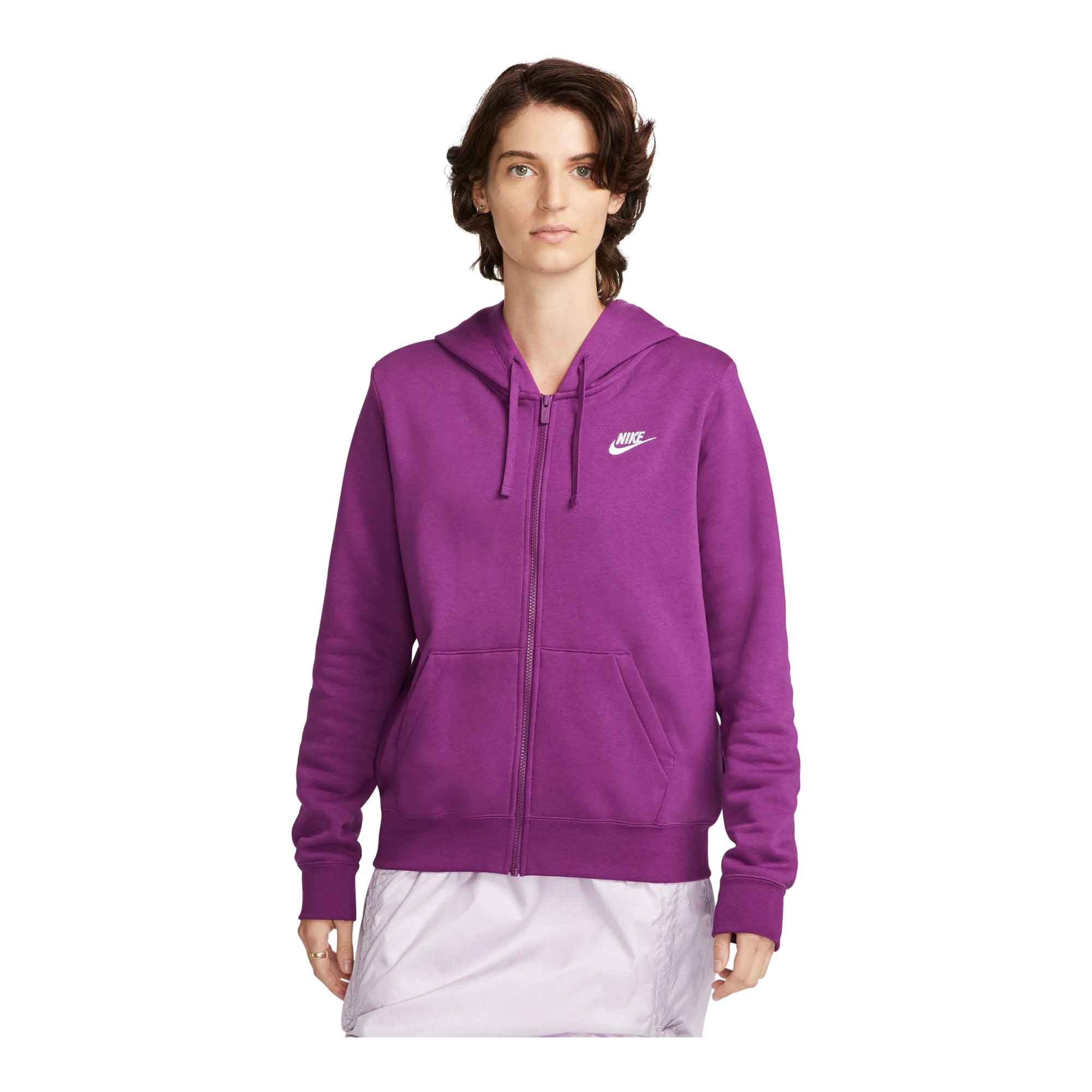 Nike All Time Swoosh GRX Purple & Black Hoodie Size Small Women's Fleece  Lined