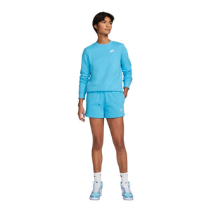 Nike Sportswear Club Fleece 'Blue' Women's Mid-Rise Shorts