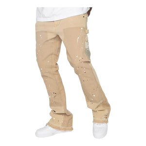 Camo Pocket Flare Khaki Pants