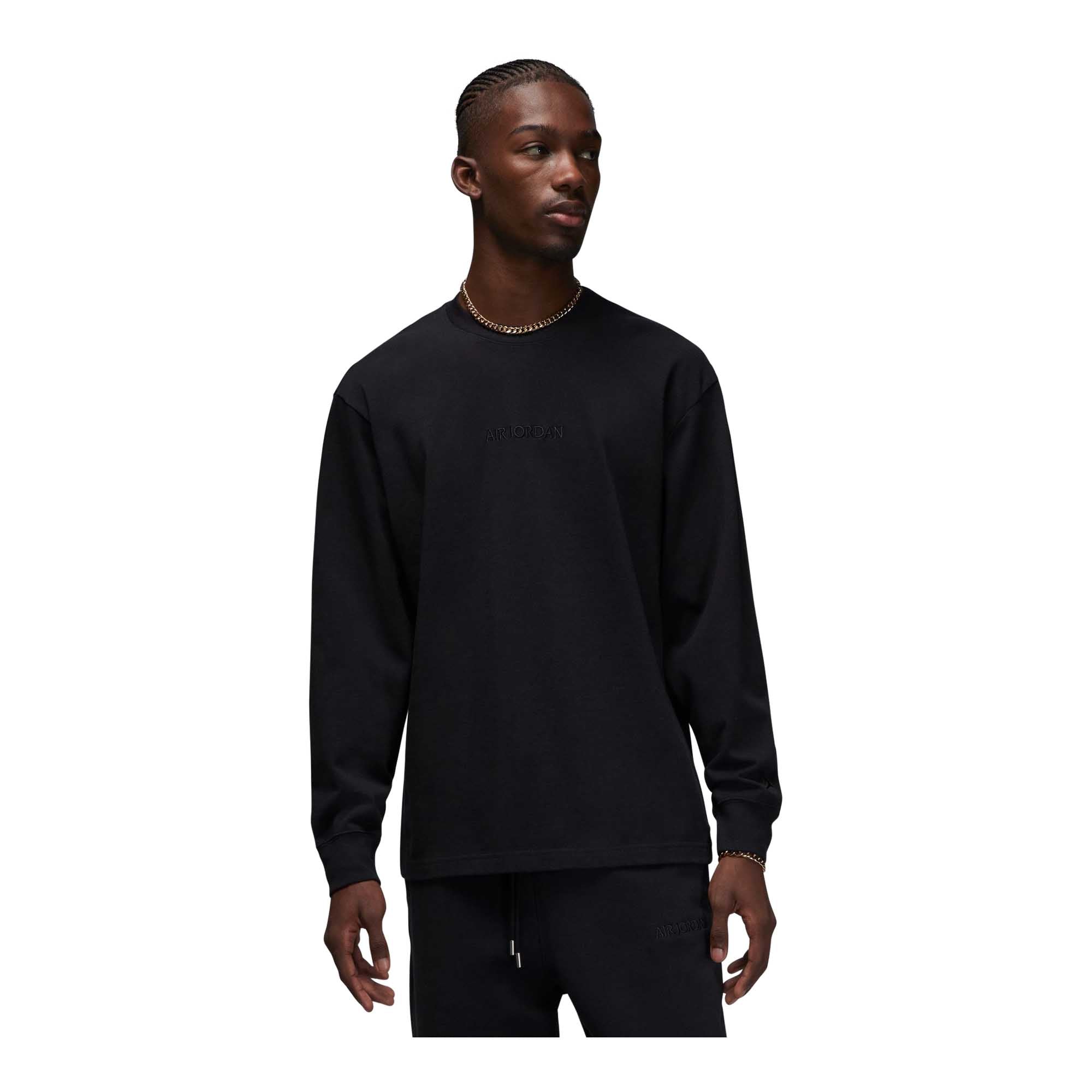 Jordan Wordmark Men's Long-Sleeve T-Shirt - Nike Tech fleece Pants - Jordan Sweatpants