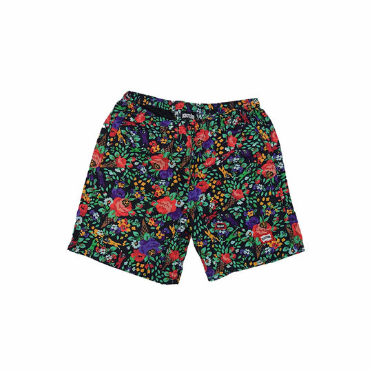 FLORAL SHORT BLACK