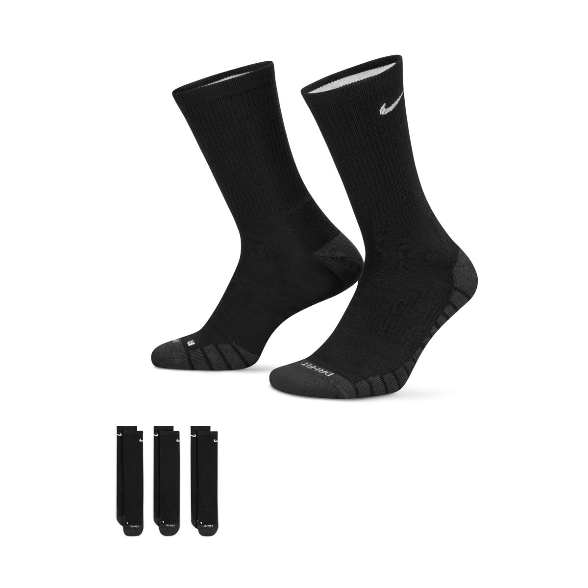 Nike Everyday Max Cushioned Training Crew Socks (3 Pairs) | Millennium ...