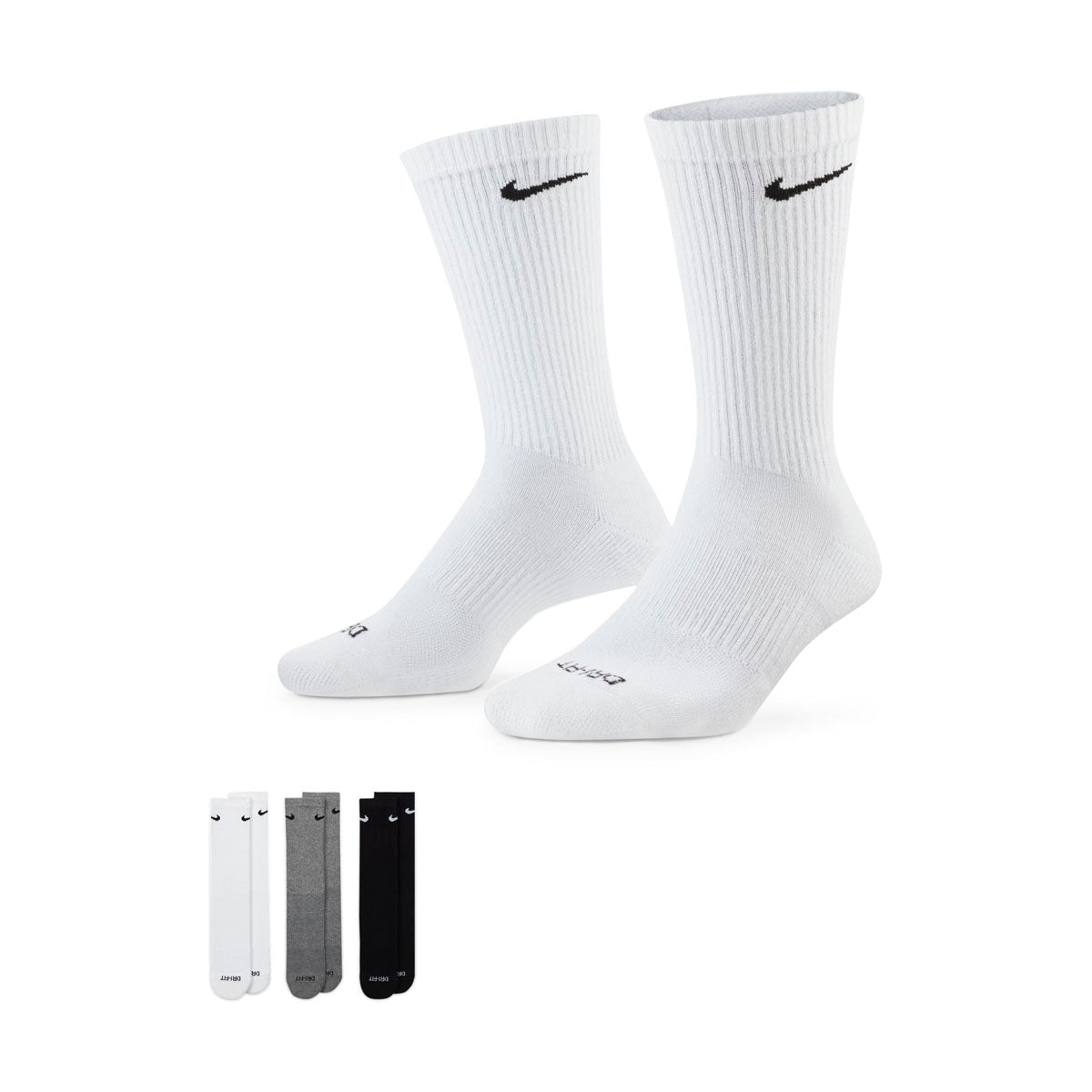 Nike Everyday Plus Cushioned Training Crew Socks (3 Pairs) - MENS SOCKS