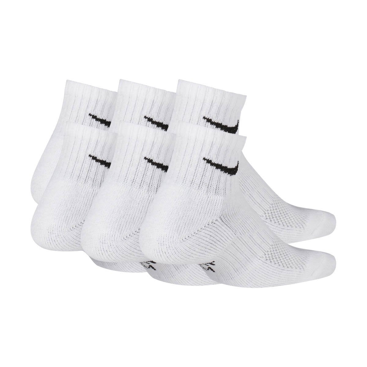 Shop Nike Everyday Kids Cushioned Ankle Socks 6 Pairs Millennium Shoes